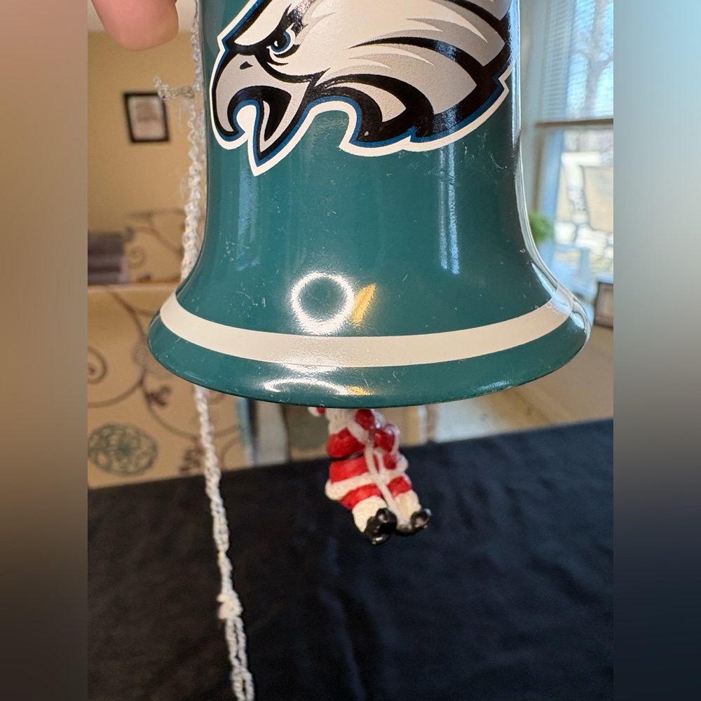 Philadelphia Eagles Bell Ornament - Picture 4 of 5